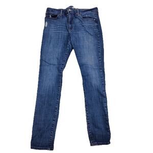 Levis 711 Skinny Jeans Womens 32 Blue Medium Wash Stretch Denim Slim 32x30